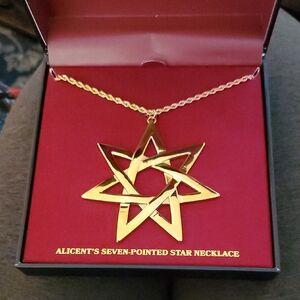 House Of The Dragon - Alicent's Gold Seven-Pointed Star Necklace